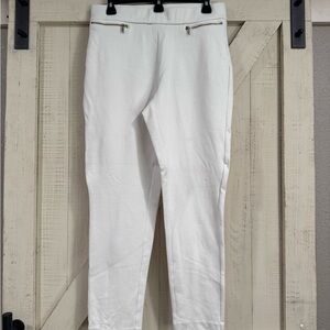 Women's White Slim Fit Pants